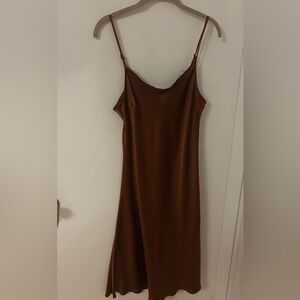 Brown Slip Dress